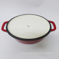 Oval Shaped Enamel Coating Cast Iron Kitchen Casserole